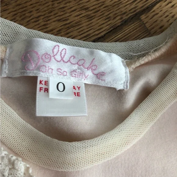 Dollcake Oh So Girly dress size 0 tutu tulle skirt 6-9 months